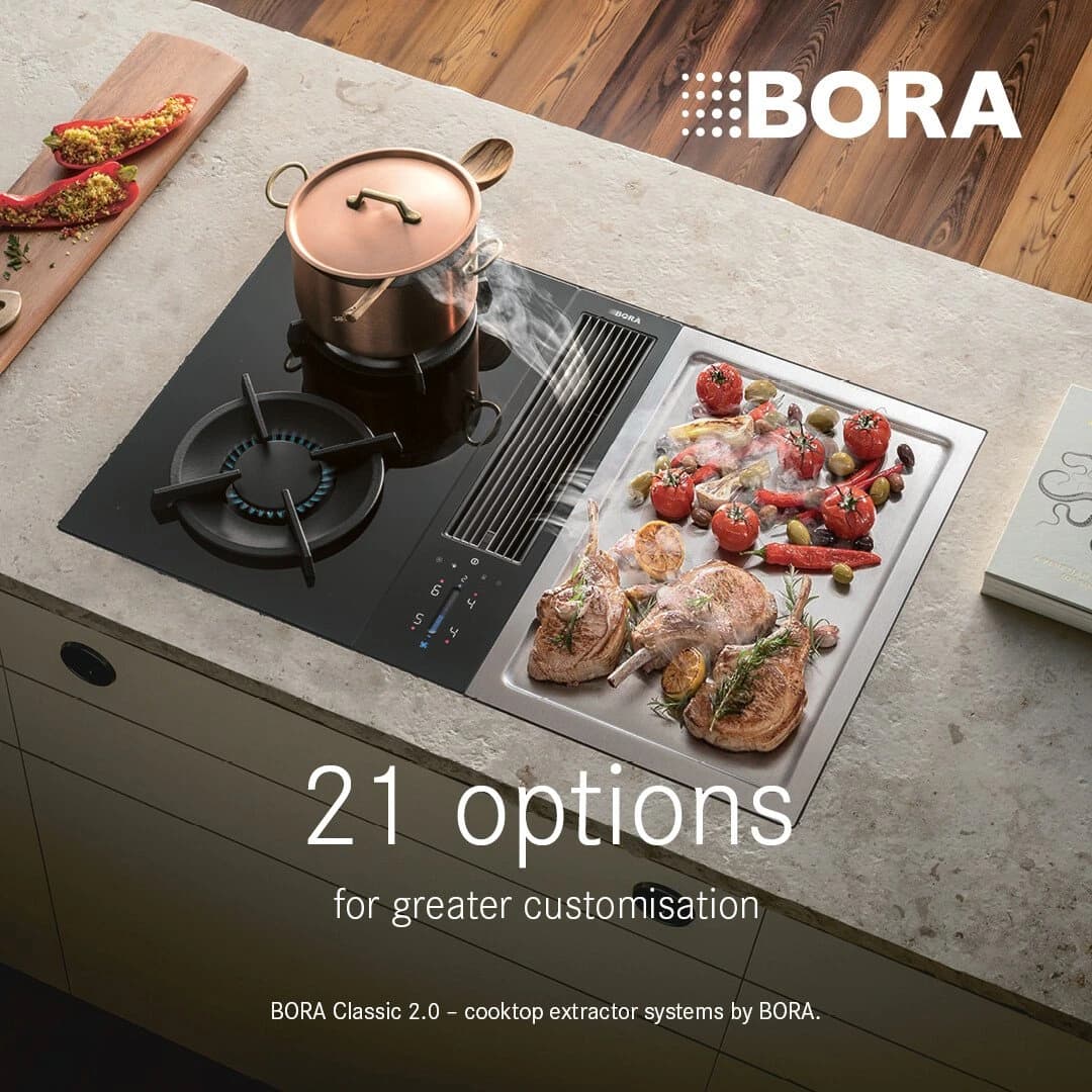 BORA Classic 2.0 cooktop with customization options